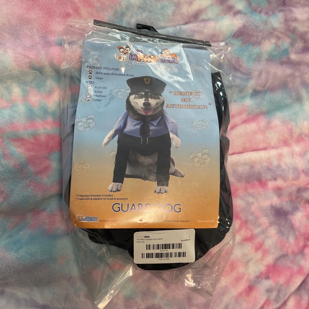 Dog police costume L